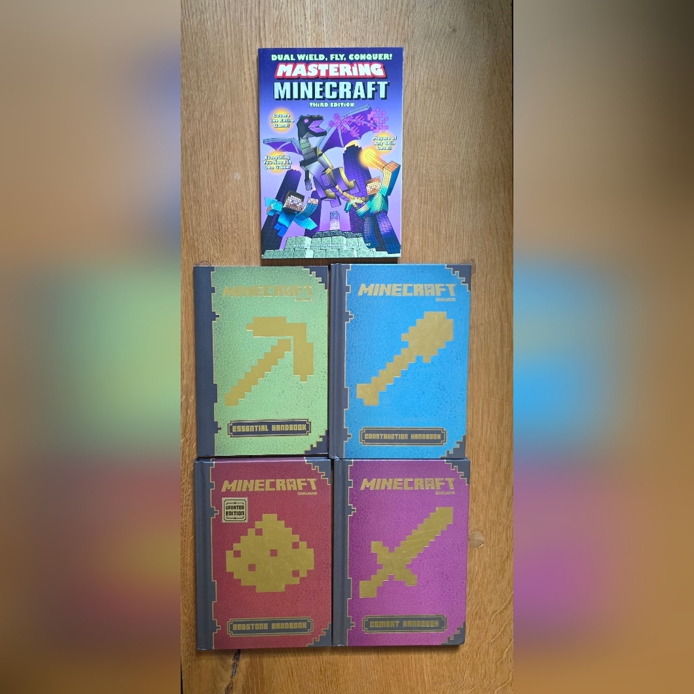 Set of 5 Minecraft Books Collection